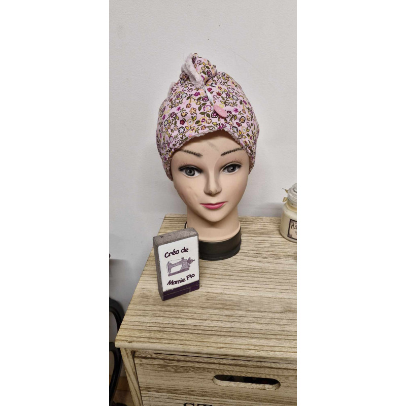 serviette cheveux turban