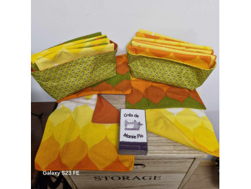 Essuie tout lavable réutilisable avec panière