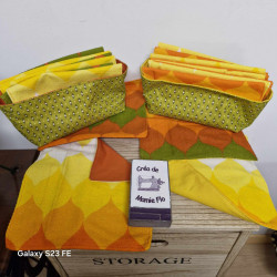 Essuie tout lavable réutilisable avec panière