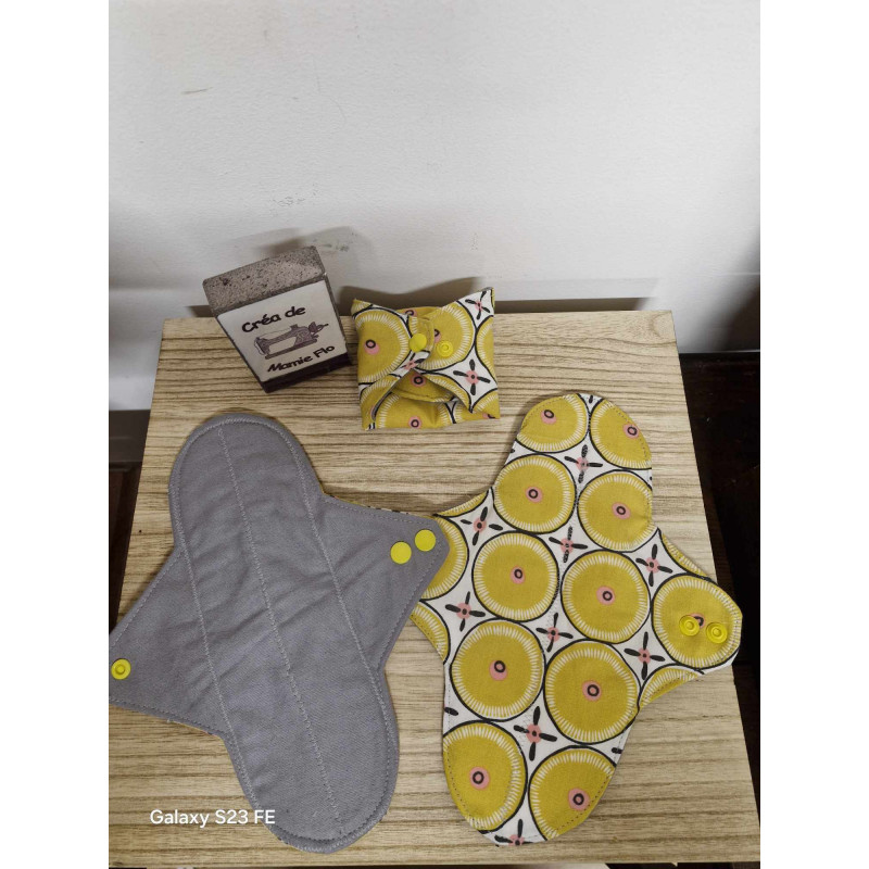 Serviette hygiénique lavable flux moyen