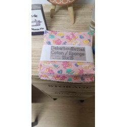 maxi  lingettes 15x15 lavables réutilisables